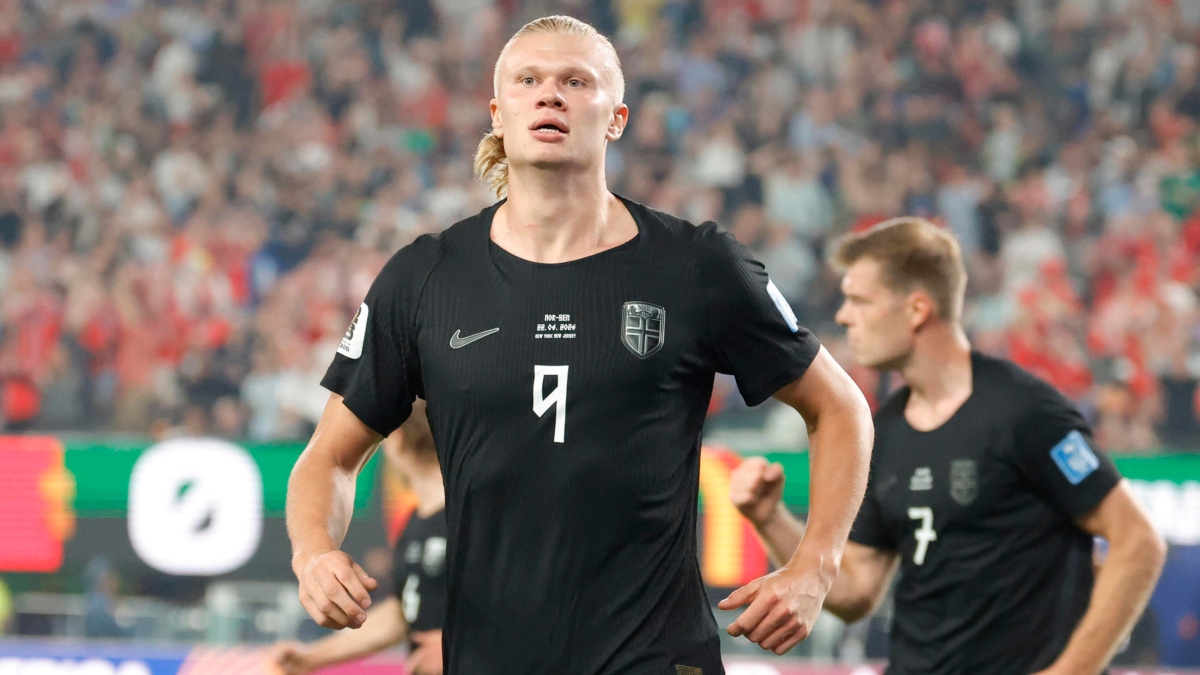 ERLING HAALAND MARCÓ UN DOBLETE