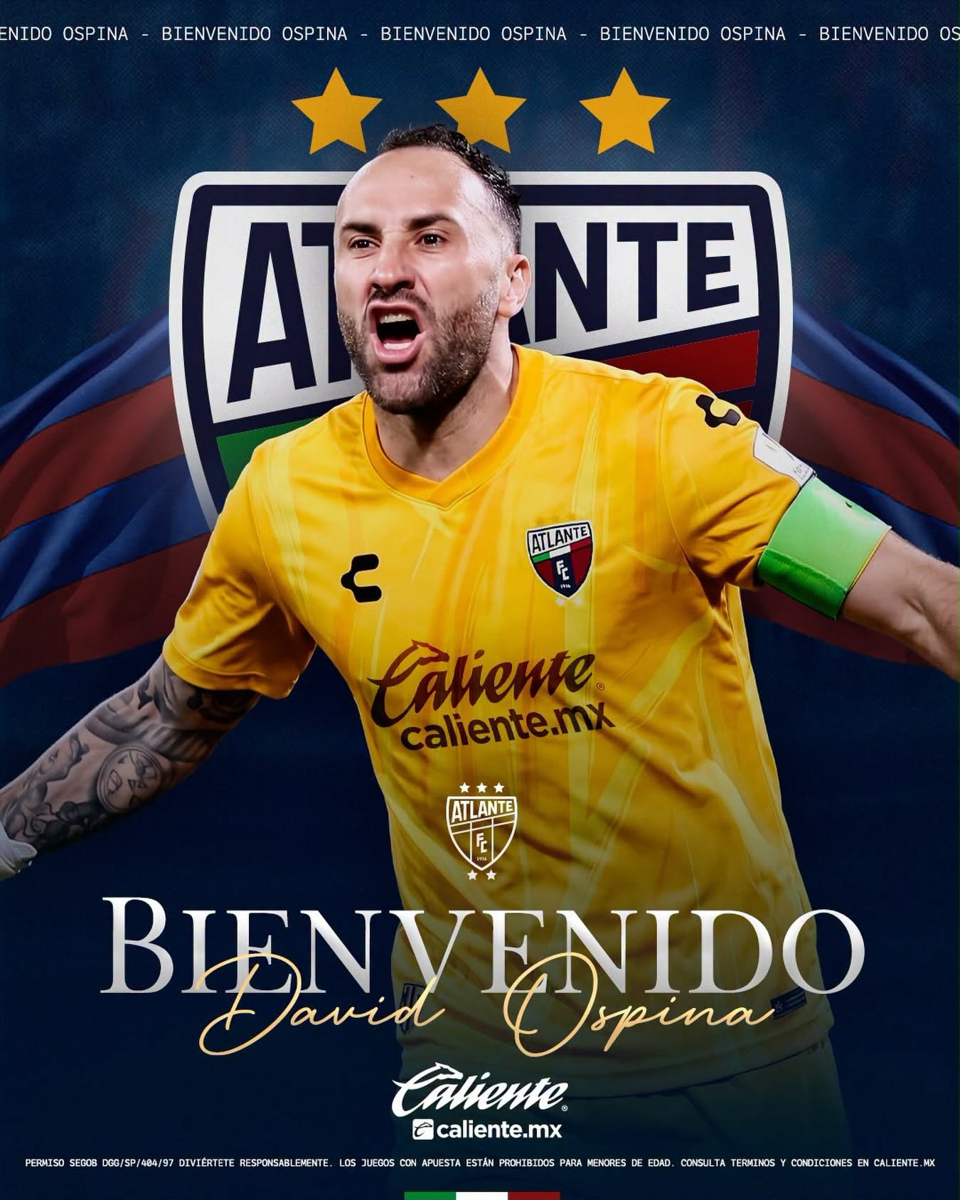 DANIEL OSPINA ES NUEVO JUGADOR DEL ATLANTE